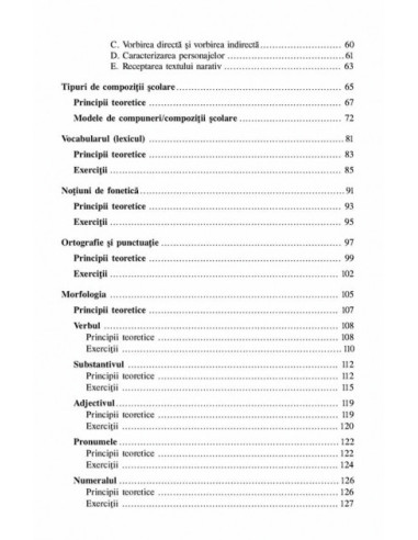Limba Rom N Prin Exerci Ii Compuneri I Teste Repere Teoretice I