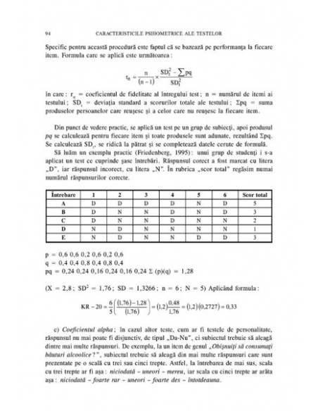 Testarea psihologică Aspecte teoretice și practice