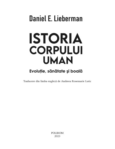 Istoria Corpului Uman