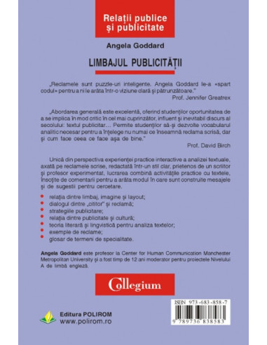 Limbajul publicității Limbajul publicității