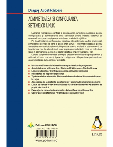 Administrarea și configurarea sistemelor Linux