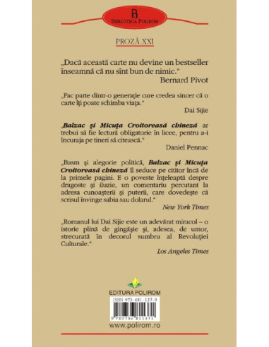 Balzac şi Micuţa Croitoreasă chineză Balzac şi Micuţa Croitoreasă chineză