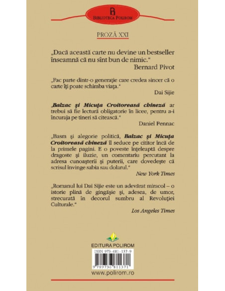 Balzac şi Micuţa Croitoreasă chineză