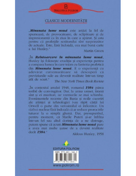 Minunata lume nouă. Reîntoarcere în minunata lume nouă