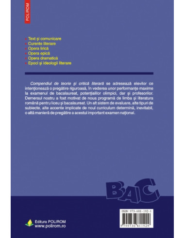 Compendiu de teorie şi critică literară