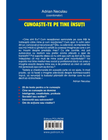 Cunoaşte-te pe tine însuţi. 29 de teste psihologice