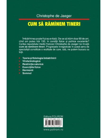 Cum să rămânem tineri. Metode actuale de prevenire a îmbătrânirii