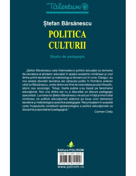 Politica culturii