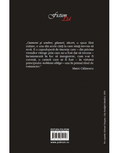 Oameni și umbre, glasuri, tăceri