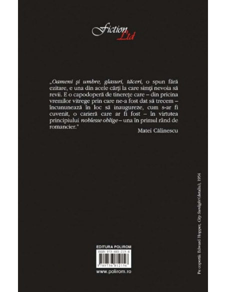 Oameni și umbre, glasuri, tăceri