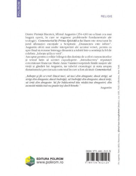 Despre iubirea absolută. Comentariu la Prima Epistolă a lui Ioan