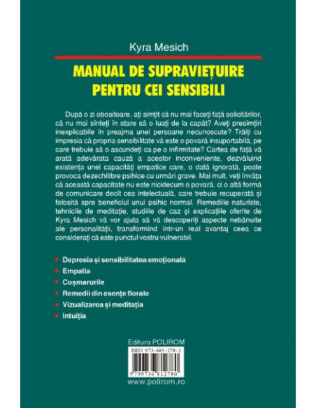 Manual de supraviețuire pentru cei sensibili. Remedii naturiste și tehnici de meditație