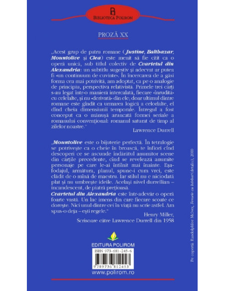 Cvartetul din Alexandria: Mountolive