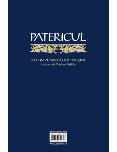 Patericul sau Apoftegmele Părinților...