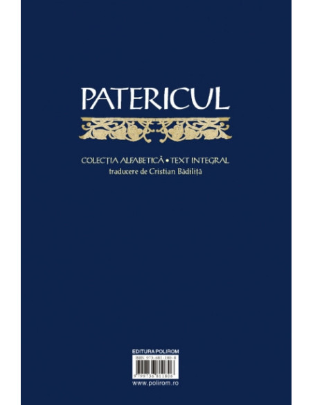 Patericul sau Apoftegmele Părinților din pustiu