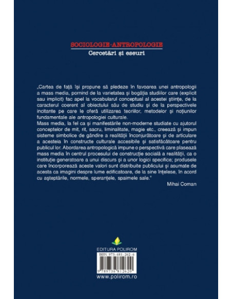 Mass media, mit și ritual. O perspectivă antropologică