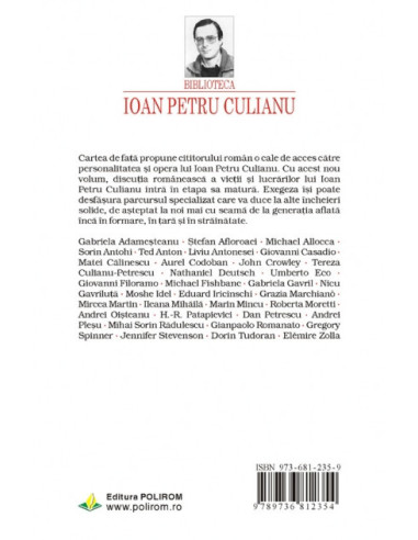 Ioan Petru Culianu. Omul şi opera Ioan Petru Culianu. Omul şi opera