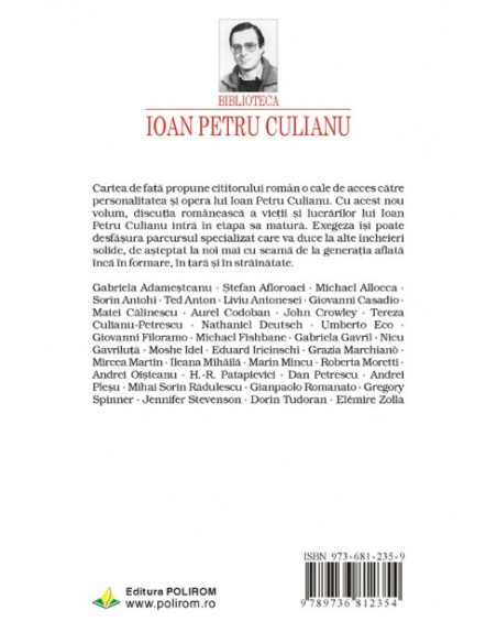 Ioan Petru Culianu. Omul şi opera