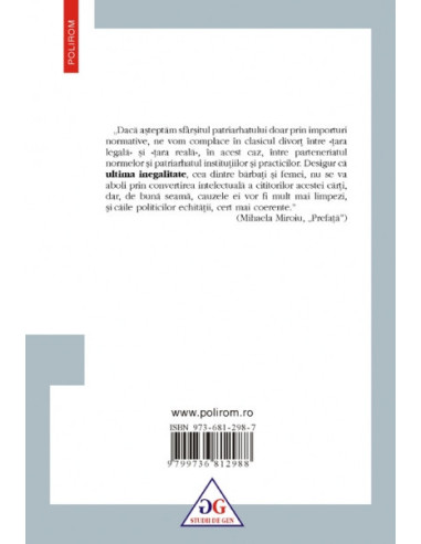 Ultima inegalitate. Relațiile de gen...