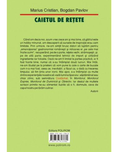 Caietul de reţete. Bucate şi vinuri...