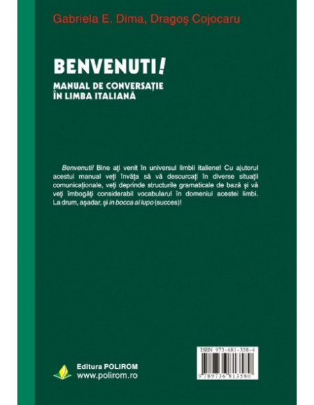 Benvenuti! Manual de conversație în limba italiană