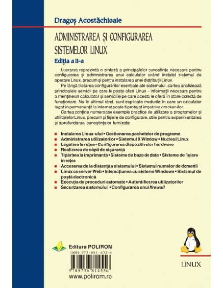 Administrarea și configurarea sistemelor Linux (ediția a II-a)