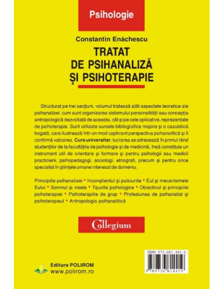 Tratat de psihanaliză și psihoterapie