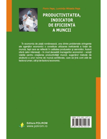 Productivitatea, indicator de eficiență a muncii