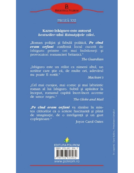 Pe cînd eram orfani