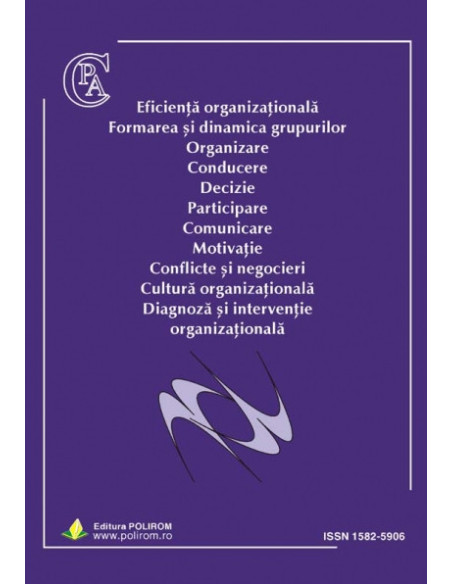 Revista de Psihologie Organizaţională. Vol. III, Nr. 1-2/2003