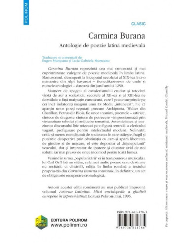 Carmina Burana. Antologie de poezie...