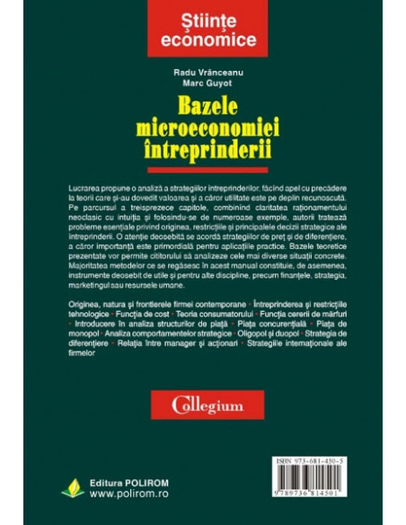 Bazele microeconomiei întreprinderii