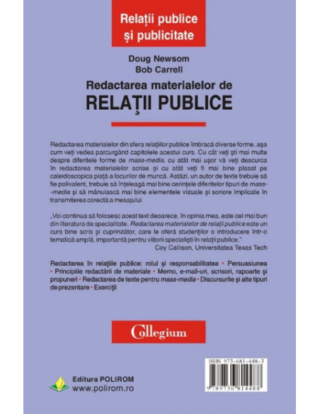 Redactarea materialelor de relații publice
