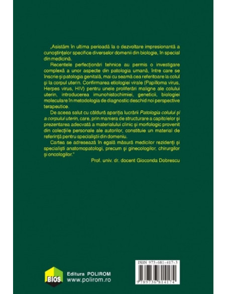 Patologia colului şi a corpului uterin