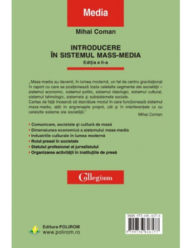 Introducere în sistemul mass-media Introducere în sistemul mass-media