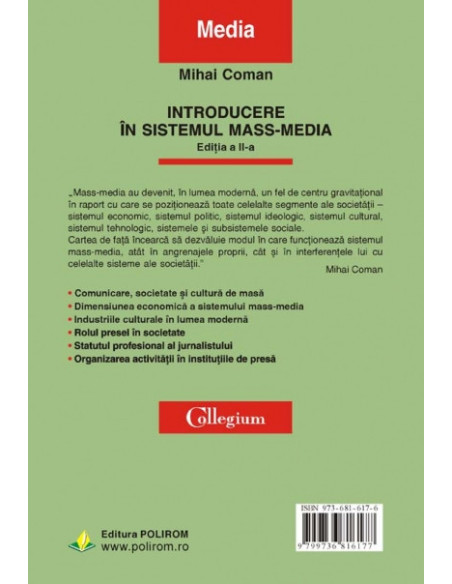 Introducere în sistemul mass-media