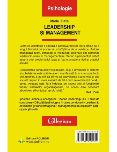 Leadership și management