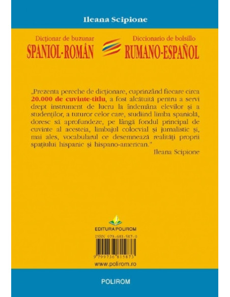 Dicționar de buzunar spaniol-român/român-spaniol