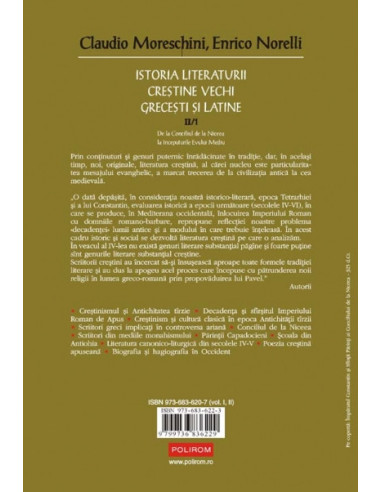 Istoria literaturii creştine vechi...