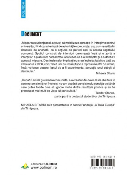 Oaza de libertate. Timișoara, 30 octombrie 1956