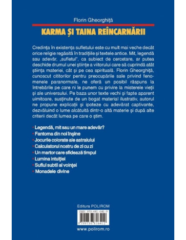 Karma şi taina reîncarnării