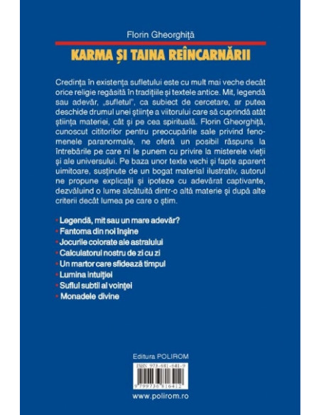 Karma şi taina reîncarnării