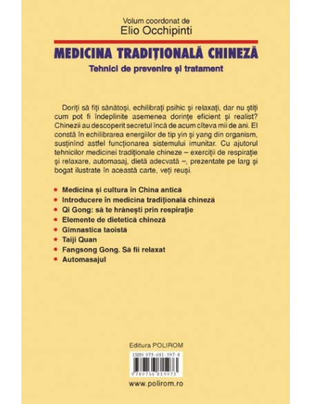 Medicina tradițională chineză. Tehnici de prevenire și tratament