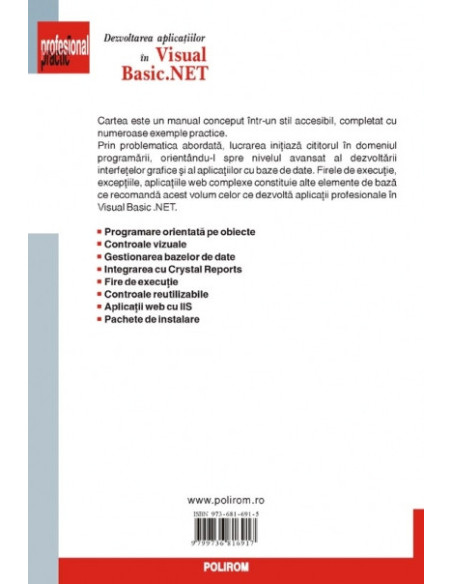 Dezvoltarea aplicaţiilor în Visual Basic.NET