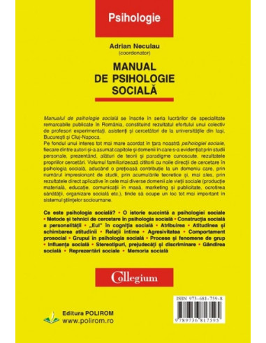 Manual de psihologie socială (ediția...