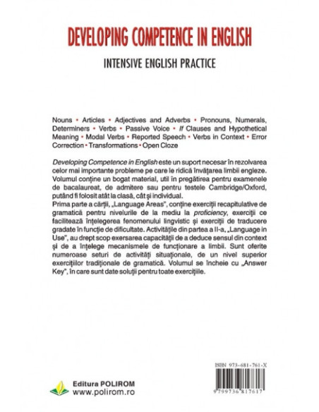 Developing Competence in English. Intensive English Practice
