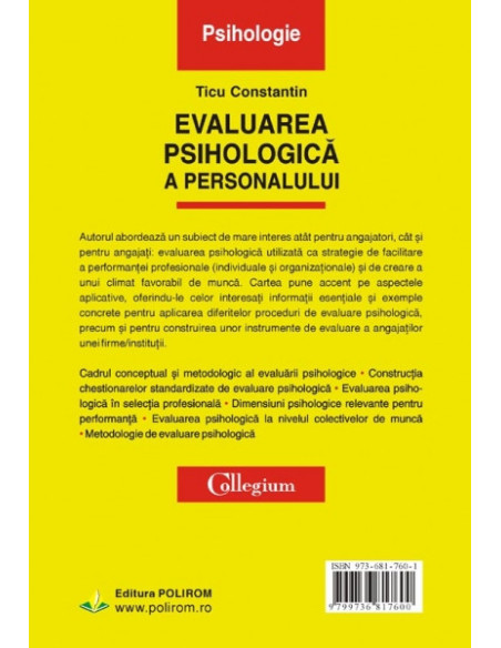 Evaluarea psihologică a personalului