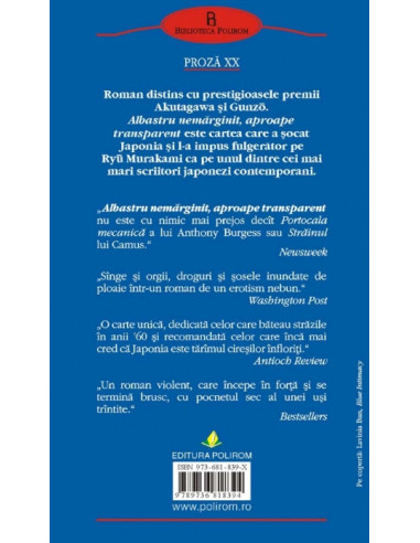 Albastru nemărginit, aproape transparent Albastru nemărginit, aproape transparent
