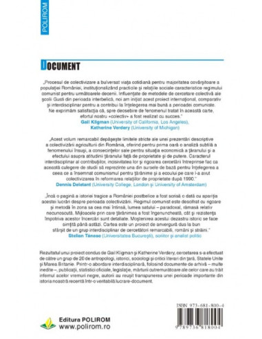 Țărănimea și puterea. Procesul de...