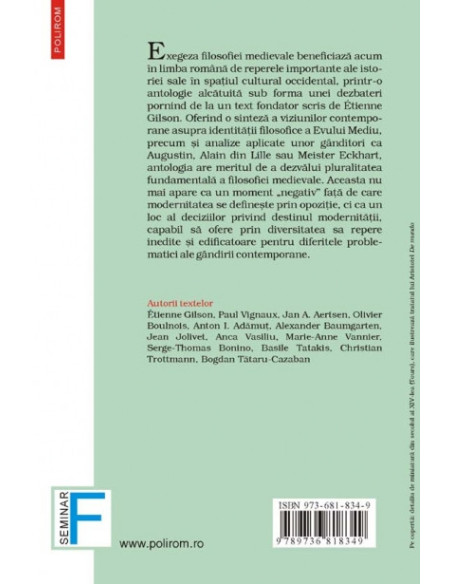 Pluralitatea metafizicii medievale